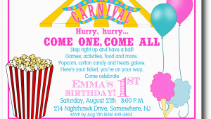 Free Carnival Birthday Invitations 5 Best Images Of Free Printable Carnival Templates
