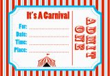 Free Carnival Birthday Invitations Carnival Invitation Template Best Template Collection