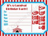 Free Carnival Birthday Invitations Free Carnival Birthday Invitations Template Google