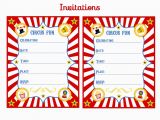 Free Carnival Birthday Invitations the Circus Free Printable Kit Oh My Fiesta In English
