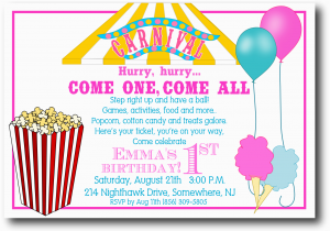 Free Circus Birthday Invitations Printables 5 Best Images Of Free Printable Carnival Templates