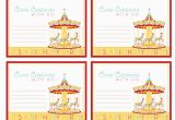 Free Circus Birthday Invitations Printables 6 Best Images Of Free Printable Carnival Birthday