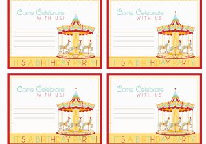 Free Circus Birthday Invitations Printables 6 Best Images Of Free Printable Carnival Birthday