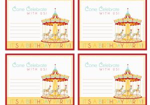 Free Circus Birthday Invitations Printables 6 Best Images Of Free Printable Carnival Birthday