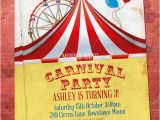 Free Circus Birthday Invitations Printables 8 Best Images Of Free Carnival Printable Birthday