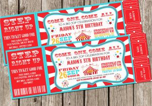 Free Circus Birthday Invitations Printables Free Printable Movie Ticket Invitations