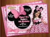 Free Customizable Minnie Mouse Birthday Invitations Free Printable Minnie Mouse Birthday Invitations