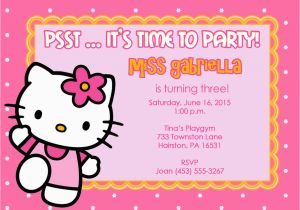 Free Digital Birthday Invitation Cards Hello Kitty Invitation Card Maker Beautiful Kitty Party