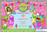 Free Digital Birthday Invitation Cards Shopkins Birthday Invitation Digital File