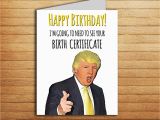 Free Donald Trump Birthday Card Donald Trump Card Birth Certificate Birthday Card Printable