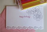 Free E Birthday Cards for Adults Adult Coloring Card Birthday Card Interactive by Ladyeyelet