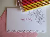 Free E Birthday Cards for Adults Adult Coloring Card Birthday Card Interactive by Ladyeyelet