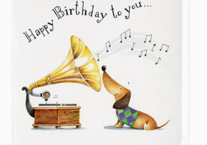 Free E Birthday Cards with Music Happy Birthday to You Musical Dachshund Greeting Card