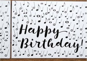 Free E Birthday Cards with Music Music Note Birthday Card Musician Birthday Card by