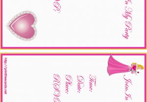 Free E Invitation Cards for Birthday 9 Best Images Of Free Printable Princess Invitation Cards