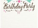 Free E Invitation Cards for Birthday Flat Floral Free Printable Birthday Invitation Template