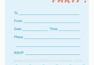 Free E Invitations for Birthdays Blank Pool Party Ticket Invitation Template