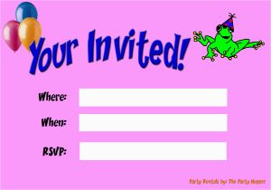 Free E Invitations for Birthdays Electronic Birthday Invitations