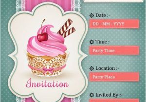 Free E Invitations for Birthdays Electronic Birthday Party Invitations A Birthday Cake