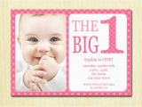 Free E Invite for First Birthday First Birthday Baby Girl Invitation Diy Photo Printable