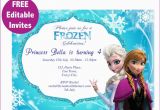 Free Editable Birthday Invitations Frozen Free Editable Birthday Invitation