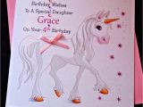 Free Email Birthday Cards for Daughter Handmade Personalised Girls Magical Unicorn Birthday Card