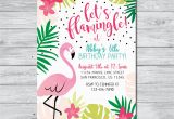 Free Flamingo Birthday Invitations Flamingo Birthday Invitation Let 39 S Flamingle Invitation