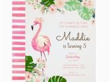 Free Flamingo Birthday Invitations Flamingo Birthday Invitation Zazzle Com