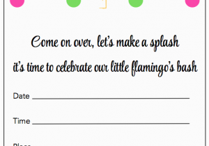Free Flamingo Birthday Invitations Flamingo Party Free Printable Party Invitations B