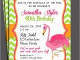 Free Flamingo Birthday Invitations Pink Flamingo Invitation Printable or Printed with Free