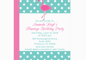 Free Flamingo Birthday Invitations Polka Dot Flamingo Party Invitation Chicfetti