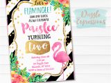 Free Flamingo Birthday Invitations Printable Watercolor Flamingo Birthday Invitation Luau