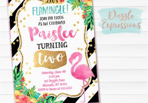 Free Flamingo Birthday Invitations Printable Watercolor Flamingo Birthday Invitation Luau