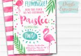 Free Flamingo Birthday Invitations Printable Watercolor Flamingo Birthday Invitation Luau