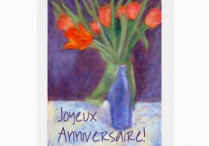 Free French Birthday Cards Birthday Red Tulips Card French Greeting Zazzle