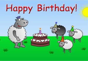 Free Funny Animated Birthday Cards Online Happy Birthday Funny Animated Sheep Cartoon Happy