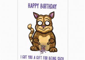 Free Funny Birthday Cards to Print at Home Funny Birthday Card From the Cat Limalima Co Uk