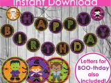 Free Halloween Happy Birthday Banner Halloween Birthday Banner Instant Download Happy Birthday or