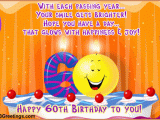 Free Happy 60th Birthday Cards Happy 60th Birthday Quotes Quotesgram