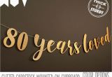 Free Happy 80th Birthday Banner 80th Birthday Banner 80 Years Loved Glitter Banner 80th