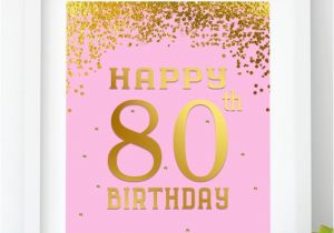 Free Happy 80th Birthday Banner Items Similar to Happy Birthday 80 Printable 80th Birthday