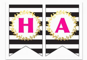 Free Happy Birthday Banner Printable Black and White Pdf Free Printable Happy Birthday Banner and Alphabet