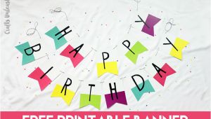 Free Happy Birthday Banner Printable Pdf Free Printable Banner Happy Birthday Pennants Consumer