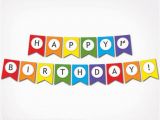 Free Happy Birthday Banner Printable Pdf Printable Happy Birthday Banner Rainbow Birthday Party