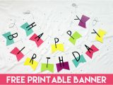 Free Happy Birthday Banner to Print Free Printable Banner Happy Birthday Pennants Consumer