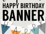 Free Happy Birthday Banner to Print Free Printable Happy Birthday Banner Paper Trail Design