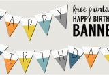 Free Happy Birthday Banner to Print Free Printable Happy Birthday Banner Paper Trail Design