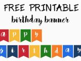 Free Happy Birthday Banner to Print Happy Birthday Banner Free Printable Paper Trail Design