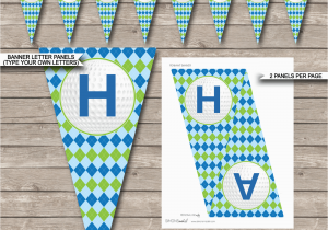 Free Happy Birthday Banners for Facebook Golf Party Banner Template Happy Birthday Banner