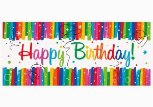 Free Images Of Happy Birthday Banner Rainbow Ribbons Happy Birthday Giant Banner